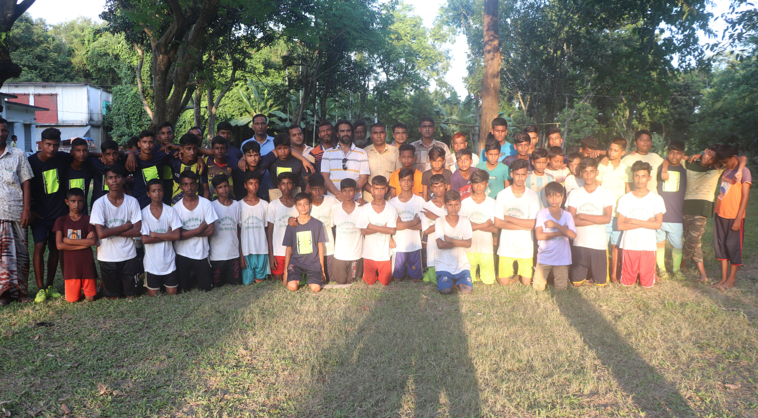 নওগাঁয় মরহুম আক্কাছ আলী স্মৃতি ফুটবল একাডেমির আনুষ্ঠানিক যাত্রা শুরু