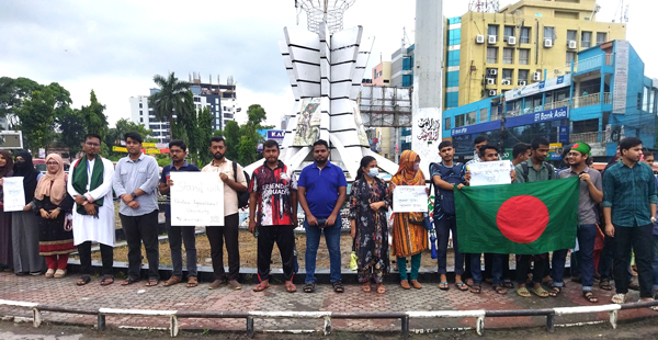 সাংবাদিক আজিমকে অপহরণ ও হত্যার হুমকি দিয়েছে সন্ত্রাসীরা : সন্ত্রাসীদের গ্রেফতারের দাবিতে প্রতিবাদের ঝড়