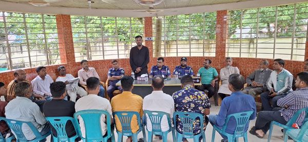 নবাগত ওসির সাংবাদিকদের সাথে মত বিনিময় সভায় নবীগঞ্জ থানাকে মাদক ও দালাল মুক্ত করা হবে 