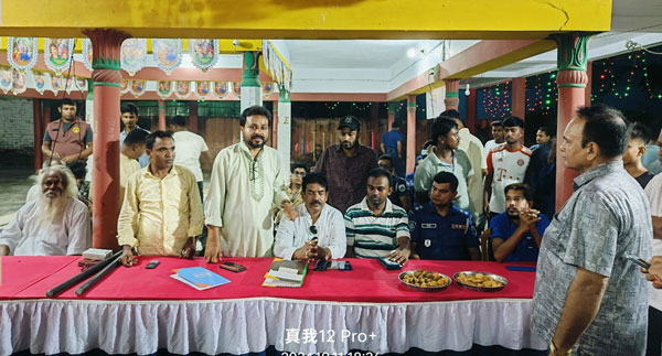 চারঘাটে পুজা মন্ডপ পরিদর্শন ও আইন শৃঙ্খলা পরিস্থিতির খোজ নেন জেলা যুবদলের আহবায়ক মাসুদুর রহমান সজন   