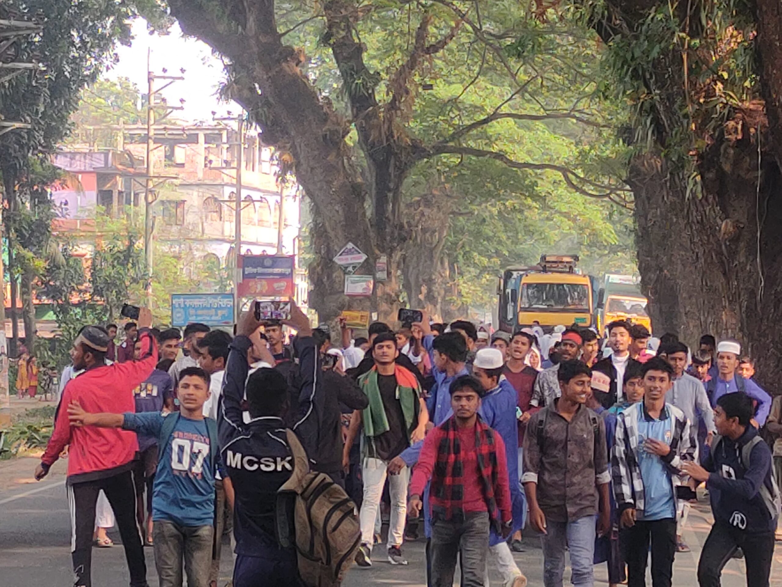 ভারতীয় আগ্রাসনের বিরুদ্ধে শার্শায় বিক্ষোভ মিছিল।।