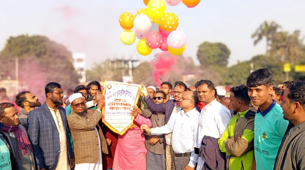 বিরলে শহীদ স্মৃতি ফুটবল টুর্নামেন্ট এর শুভ উদ্বোধন