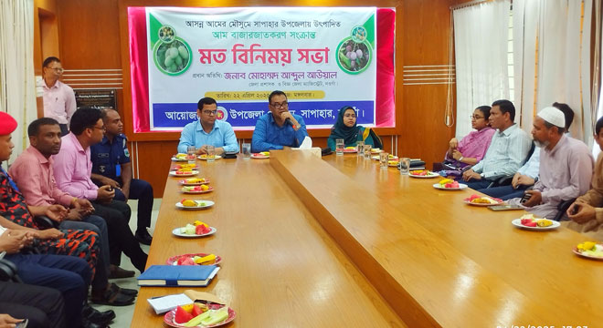 সাপাহারে আম বাজারজাতকরণ সংক্রান্ত মত বিনিময় সভা সাপাহারে আম বাজারজাতকরণ সংক্রান্ত মত বিনিময় সভা